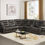 Thumbnail: Wasson Gray 6-PC Power Reclining Sectional