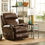 Thumbnail: Vito Brown Power Leather Health & Wellness Recliner