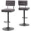 Thumbnail: Strumford Gray/Black Bar Height Barstool