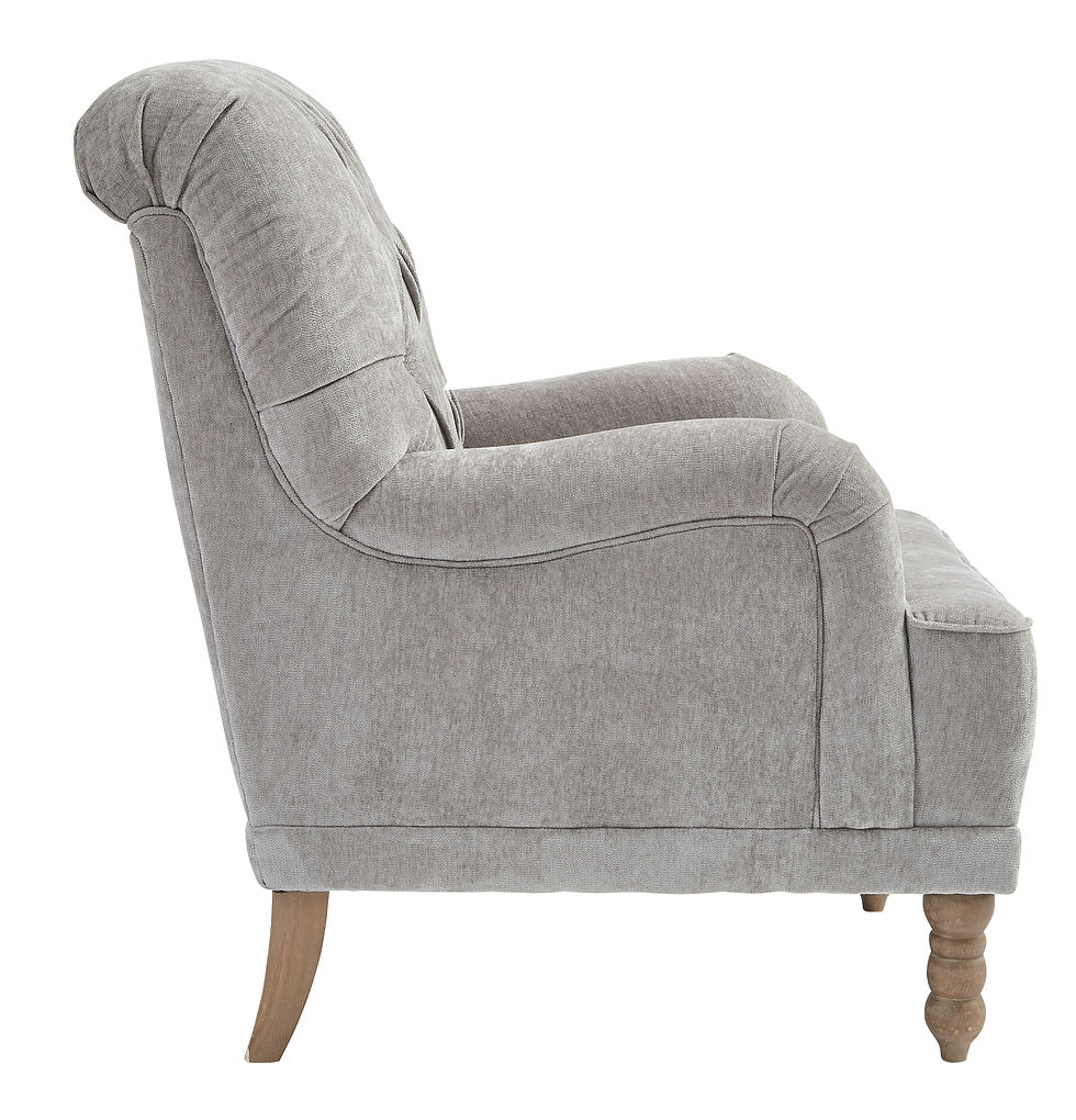 Thumbnail: Dinara Dove Grey Accent Chair