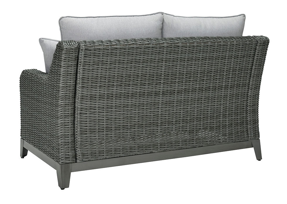 Thumbnail: Elite Park Gray Outdoor Loveseat with Cushion