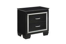 Thumbnail: Allura Black LED Queen Bedroom Set