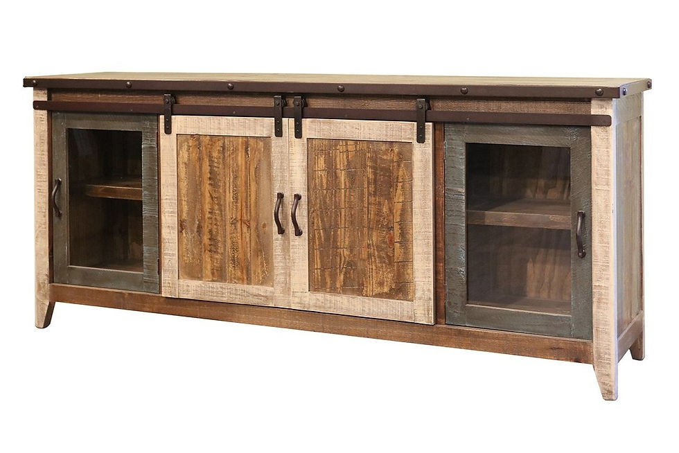 Antique Multicolor 80" TV Stand