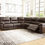 Thumbnail: Dunleith Chocolate 5-PC Power Sectional