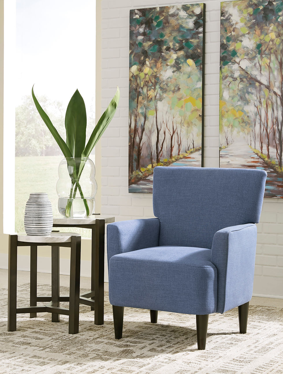 Thumbnail: Hansridge Blue Accent Chair