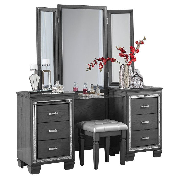 Thumbnail: Allura Gray Vanity w/ Mirror