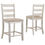Thumbnail: Skempton White/Light Brown Counter Height Barstool