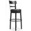 Thumbnail: Valebeck Black Tall Upholstered Swivel Barstool