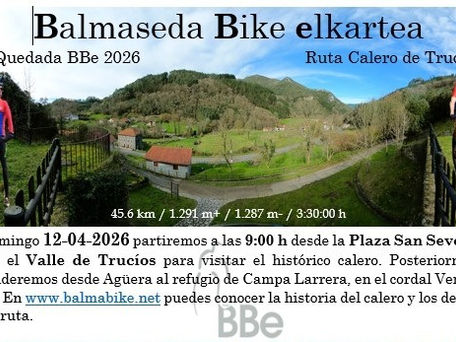 Ruta Calero de Trucíos
3ª Quedada BBe 2026