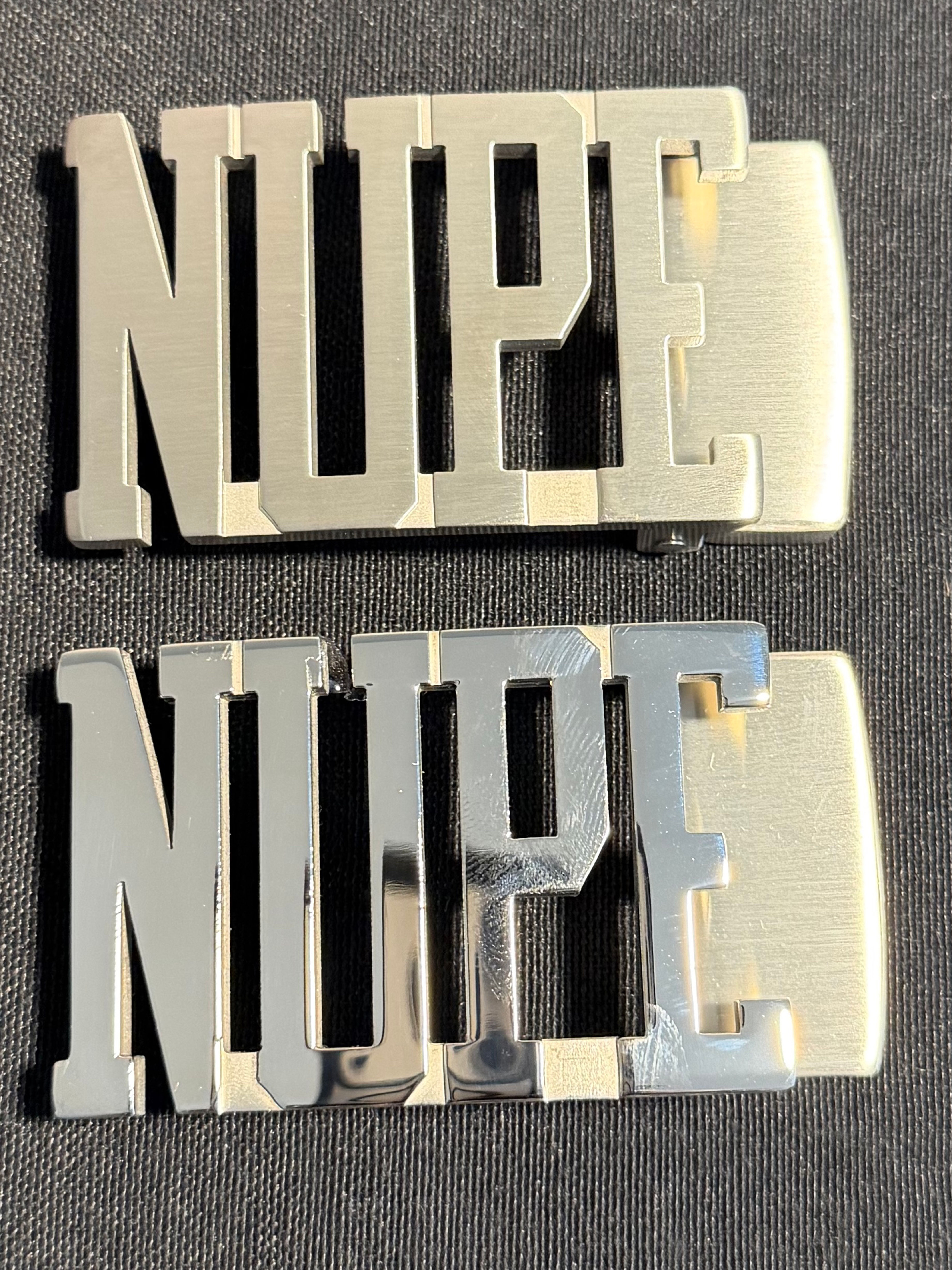 NUPE Belt Buckle with Belt