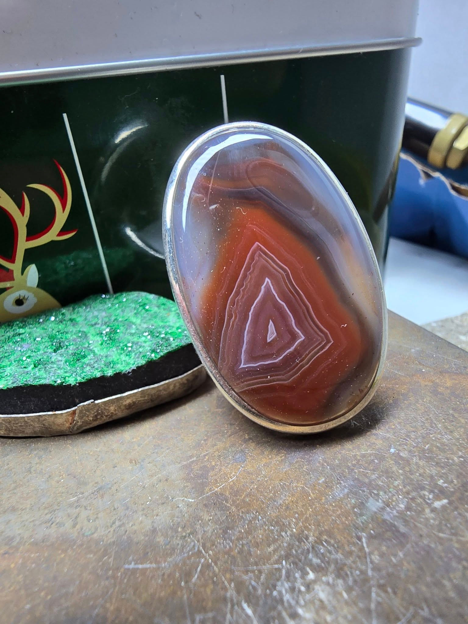 Агат ботсвана,  размер открытый