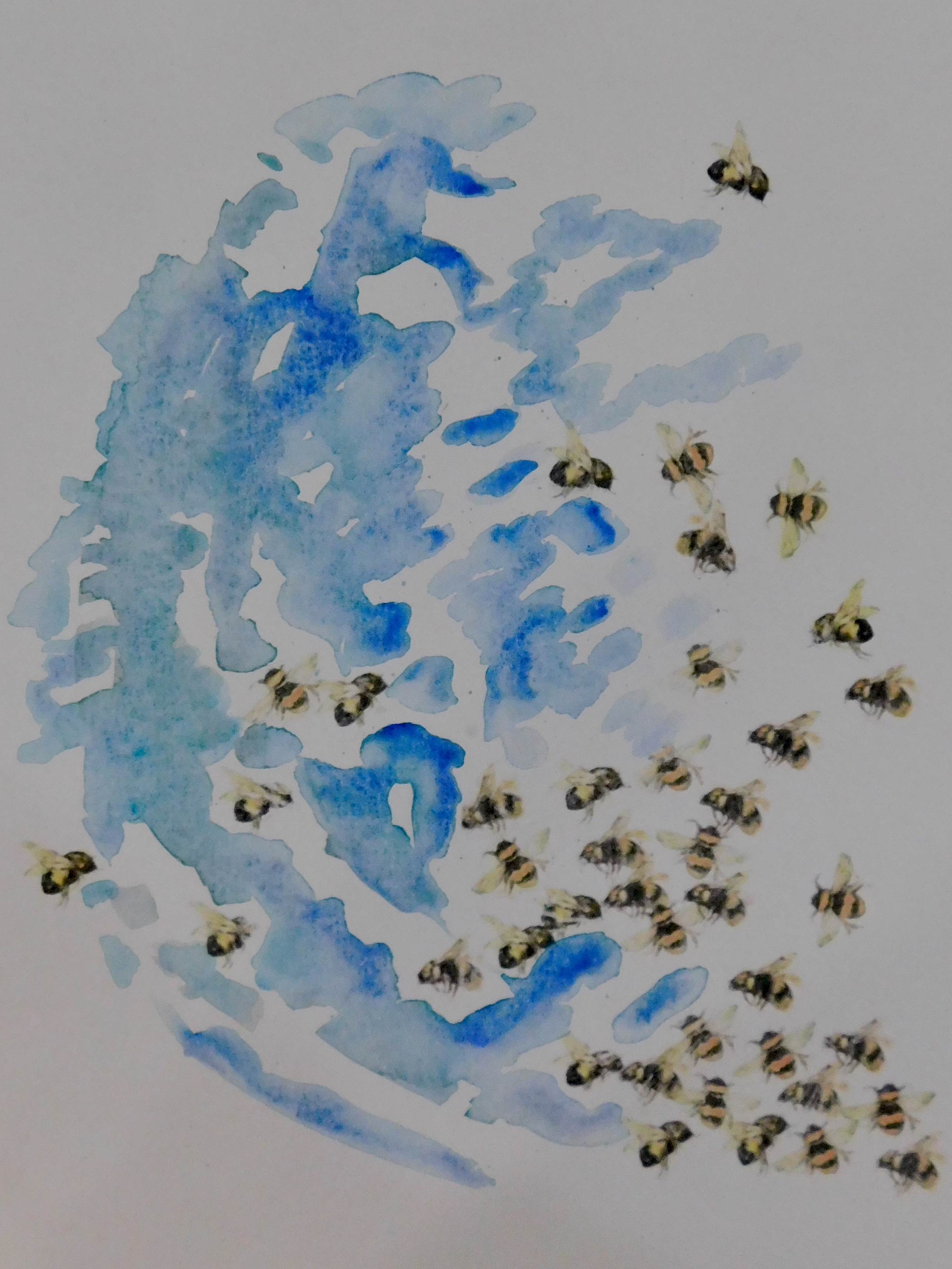 The Bees Swarm The Lake