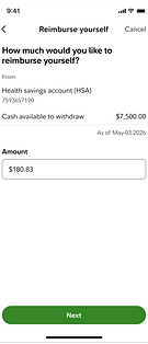 Fidelity Health iOS app reimburse yourself