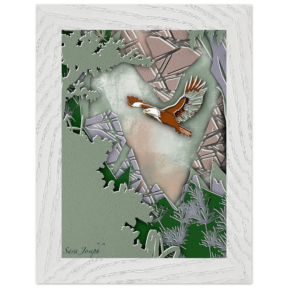 Thumbnail: On Wings of Eagles, Premium Wooden Framed Poster With Museum-Quality Matte Paper