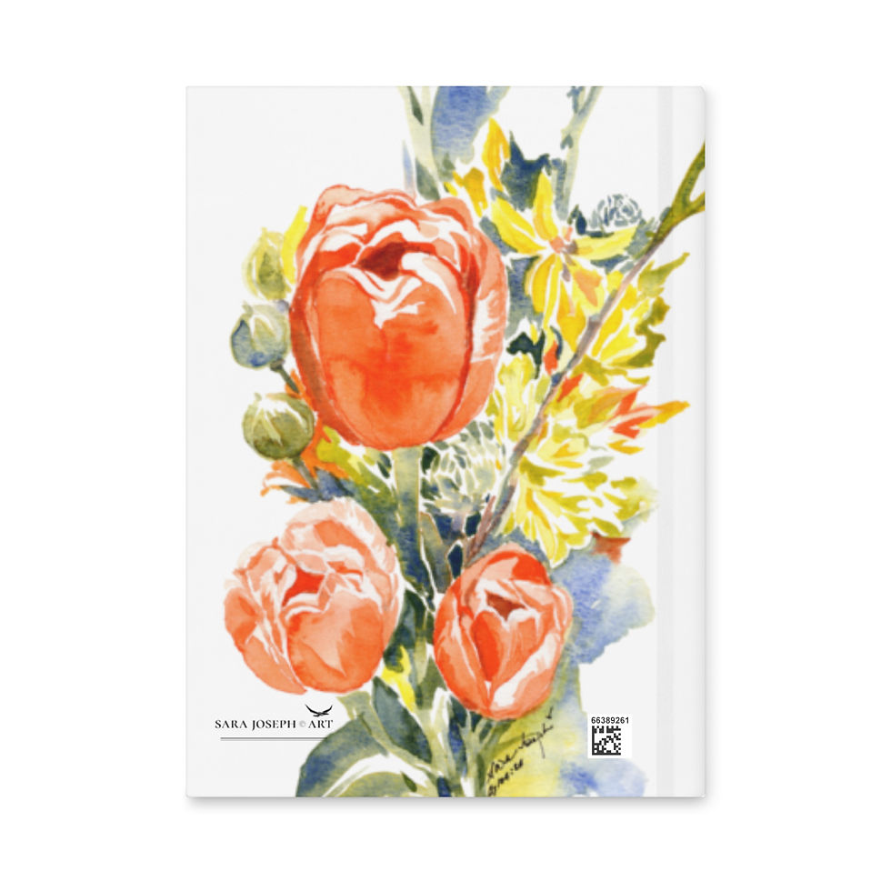 Thumbnail: Tulips Hardcover Blank Journal