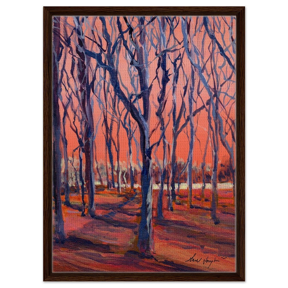 Thumbnail: Day's End, Framed Canvas