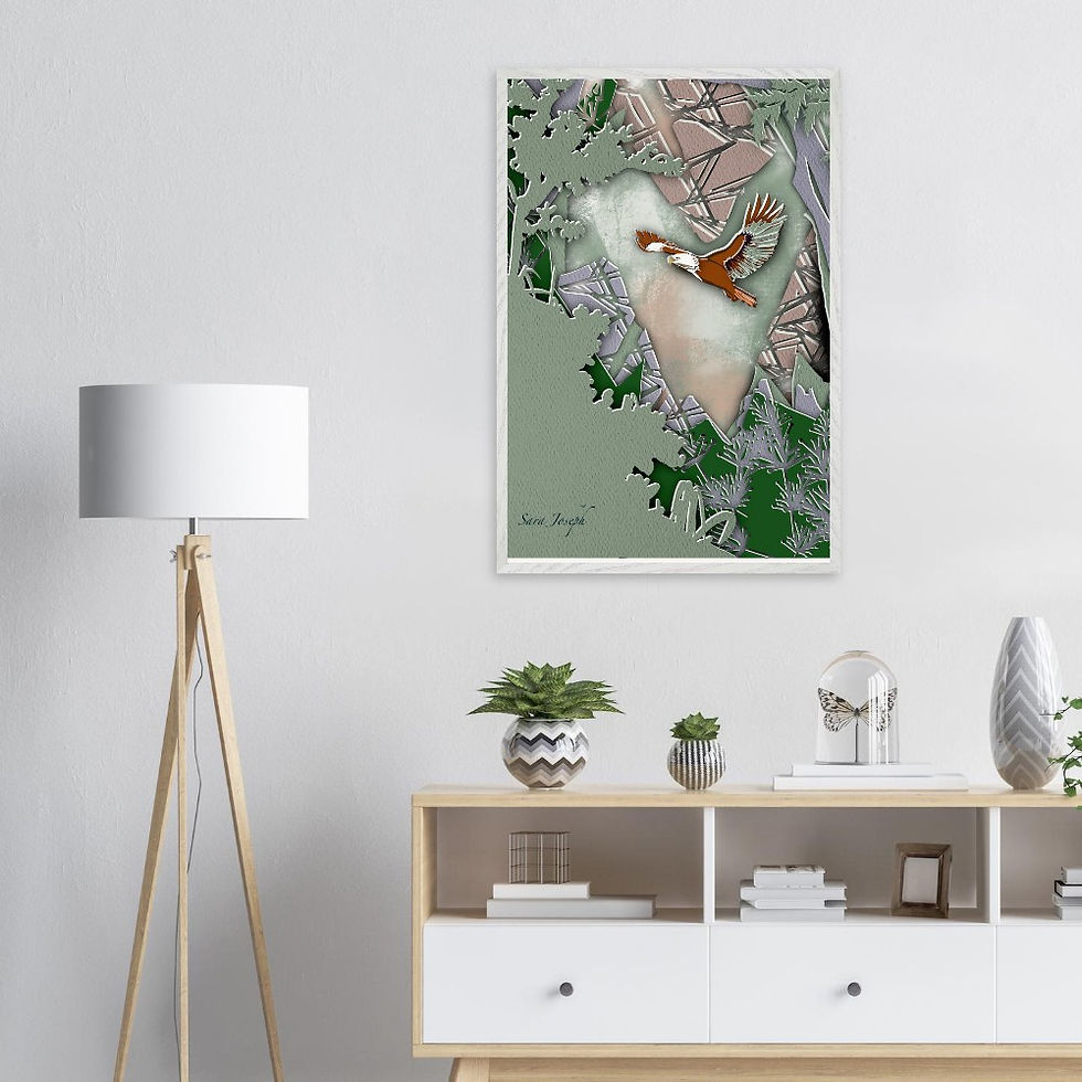 Thumbnail: On Wings of Eagles, Premium Wooden Framed Poster With Museum-Quality Matte Paper