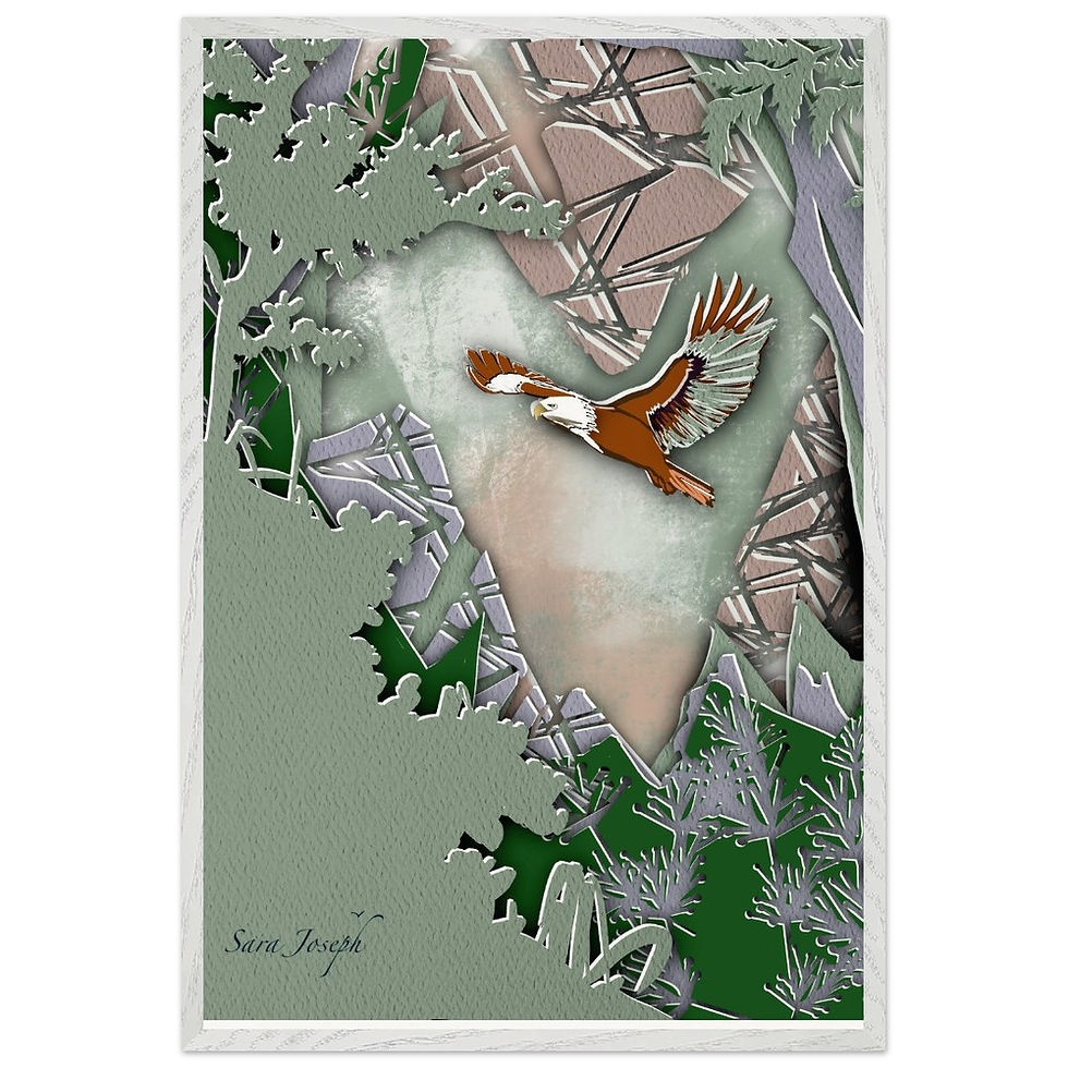 Thumbnail: On Wings of Eagles, Premium Wooden Framed Poster With Museum-Quality Matte Paper