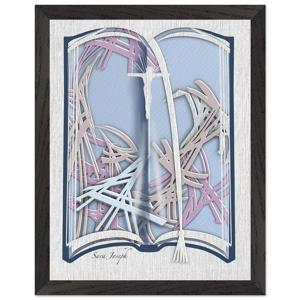 Thumbnail: The Holy Bible, Premium Wooden Framed Poster