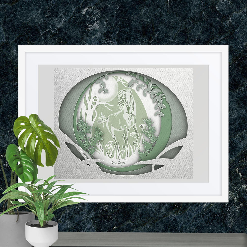 Thumbnail: Thunder, Framed poster