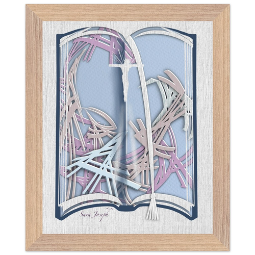The Holy Bible, Premium Wooden Framed Poster | Sara Joseph Art