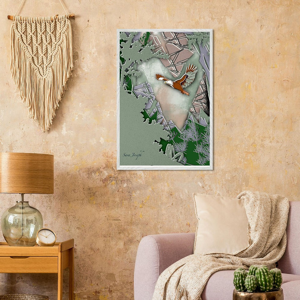 Thumbnail: On Wings of Eagles, Premium Wooden Framed Poster With Museum-Quality Matte Paper
