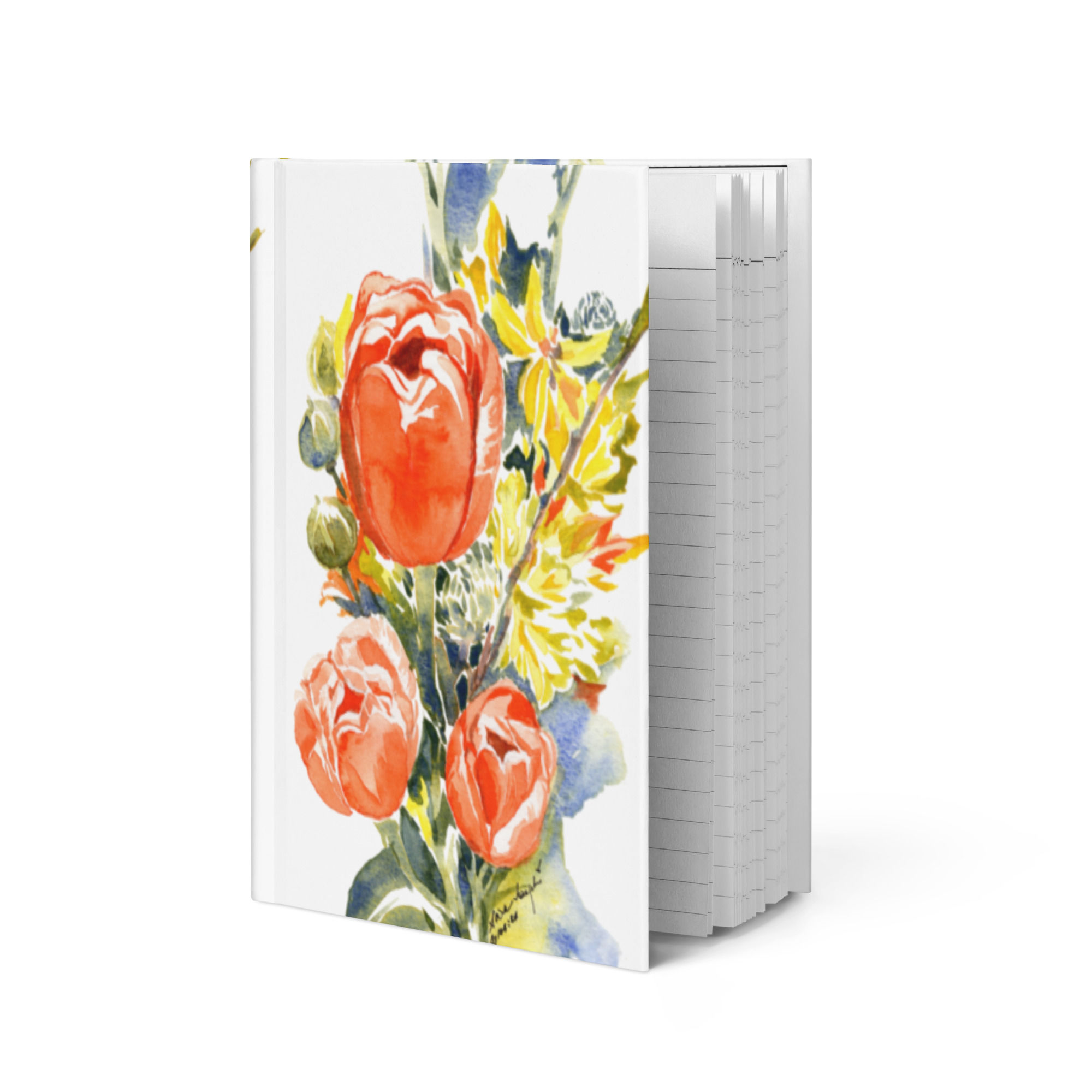 Tulips Hardcover Blank Journal