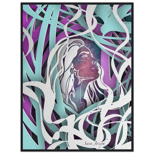 The Seeker, Classic Matte Paper Wooden Framed Poster | Sara Joseph Art