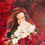 Thumbnail: Acrylic painting of a woman with red and white roses by Sara Joseph