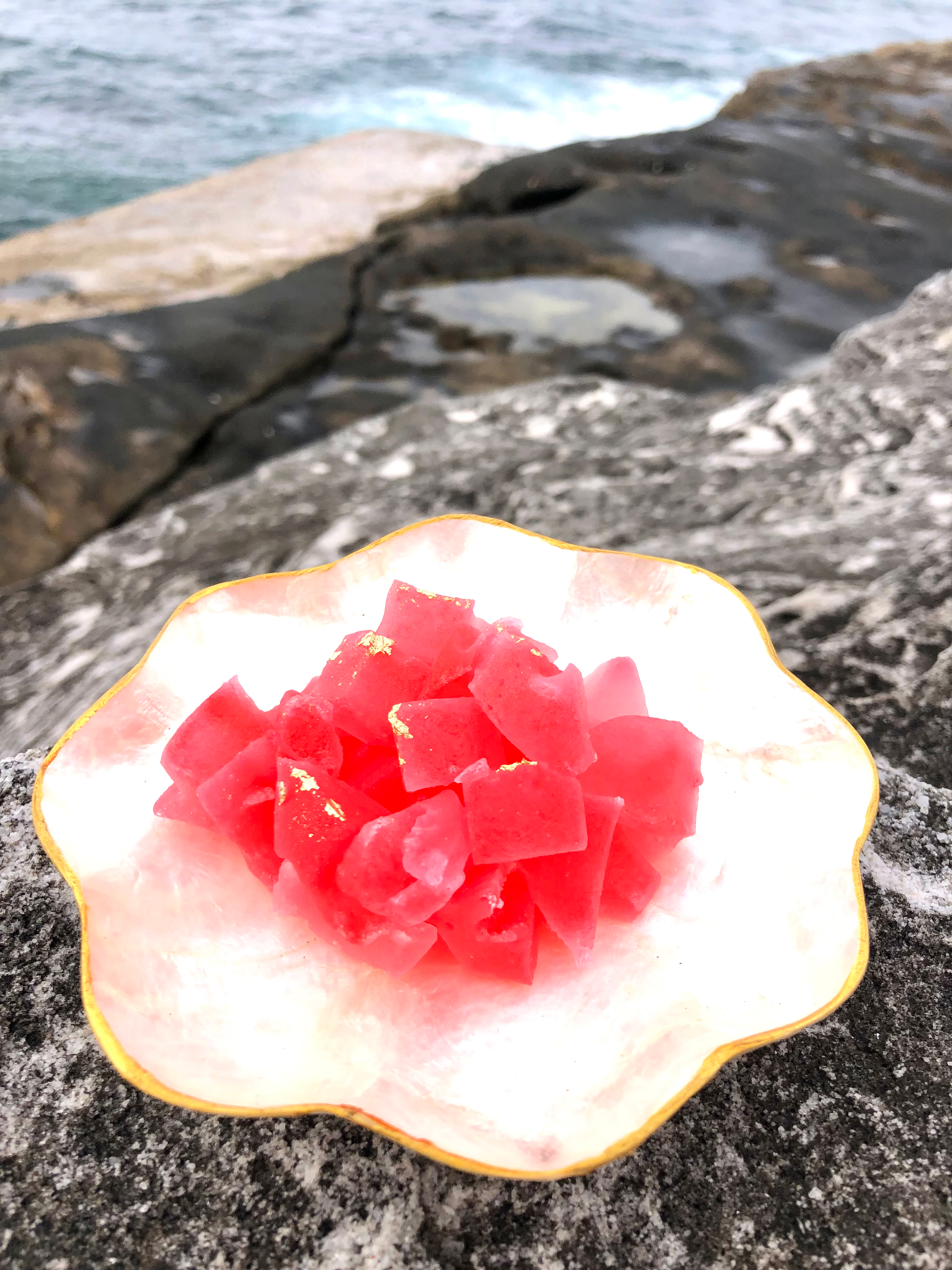 Raspberry Crystal Cluster