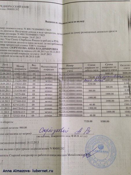 Выписка