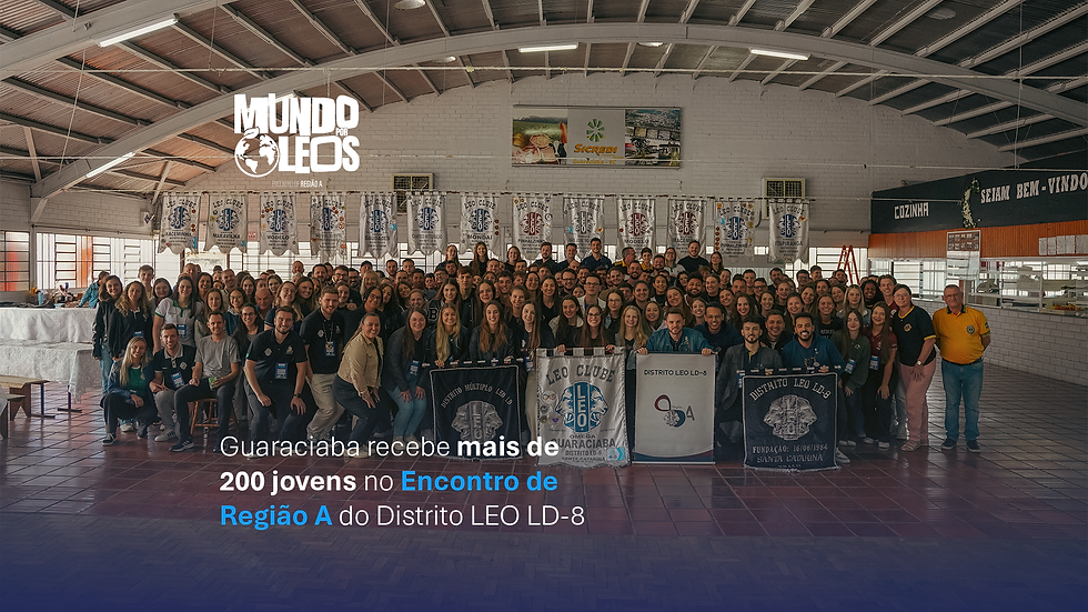Guaraciaba recebe mais de 200 jovens no Encontro de Região A do Distrito LEO LD-8