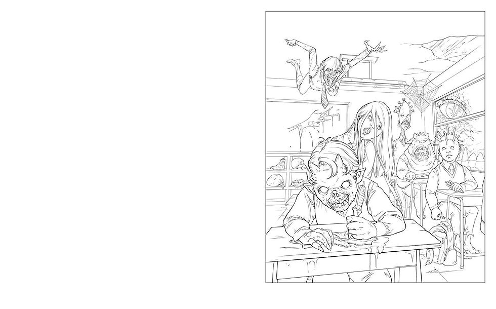Thumbnail: Shocking Horror Coloring Book