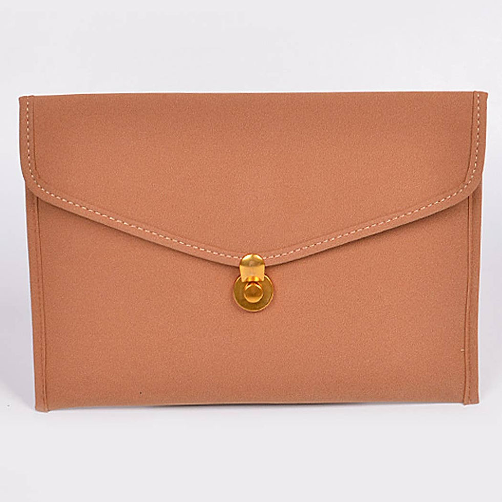 Thumbnail: 3AM BY H&D ACCESSORIES - Faux Leather Envelope clutch