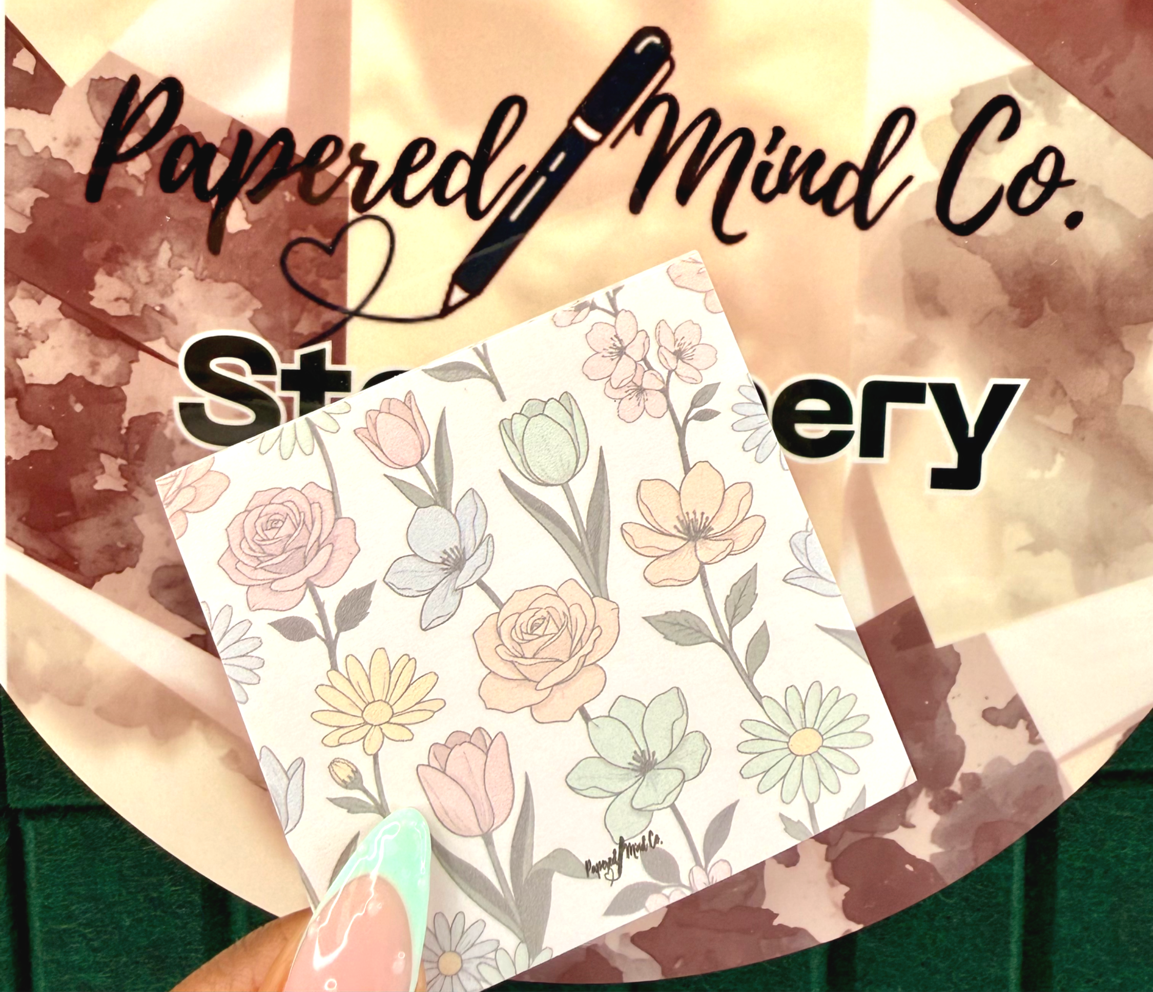 Pressed Petals Sticky Notes