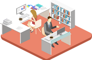 Office Workspace Illustration