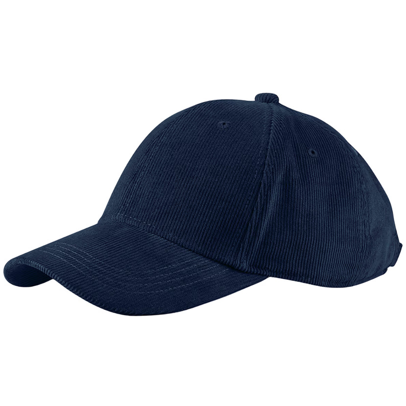 Casquette personnalisable velours bleu face avant modèle Alfred