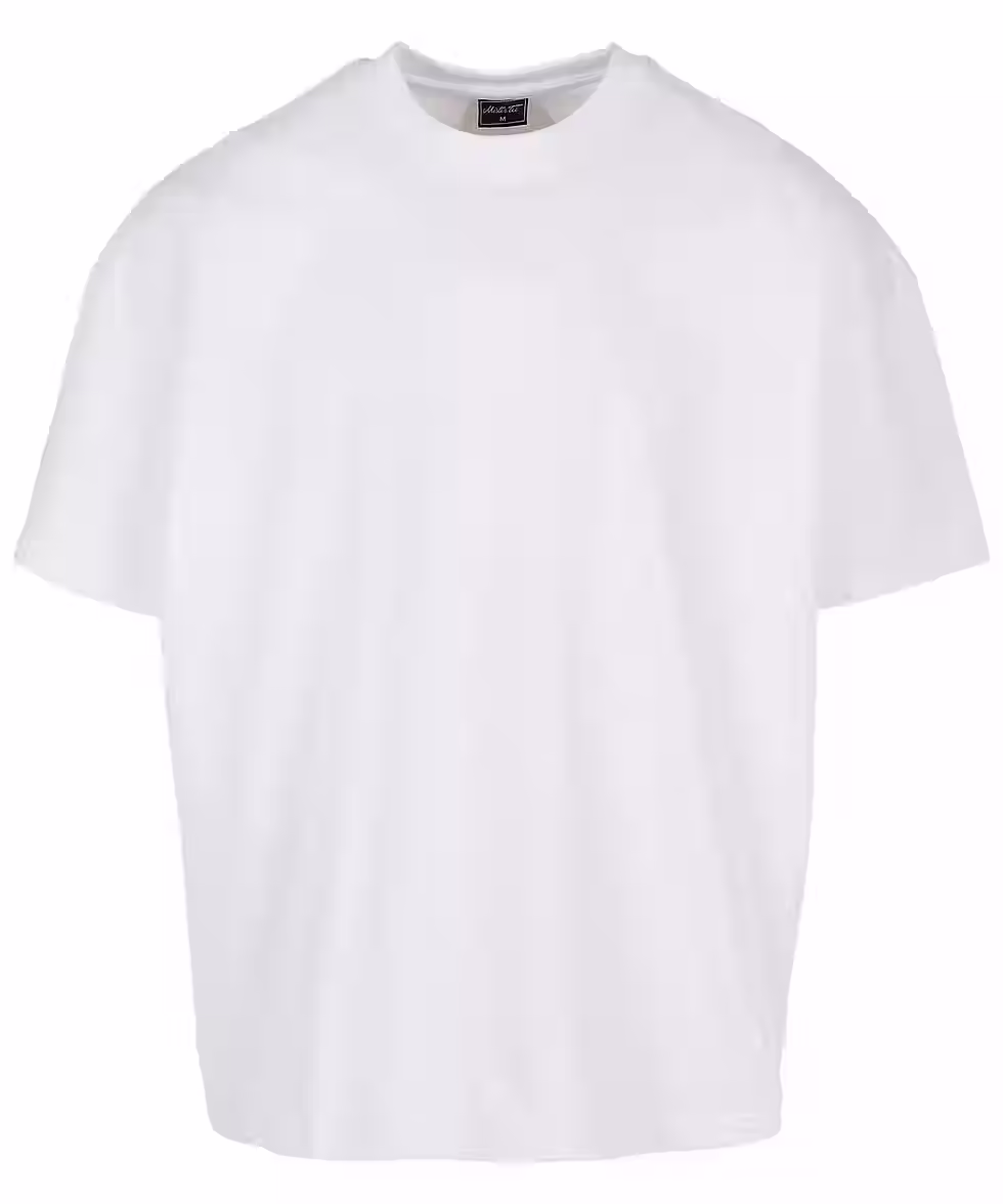 T-shirt blanc simple, AZENCY STUDIO, col rond, manches courtes. Vêtement élégant.