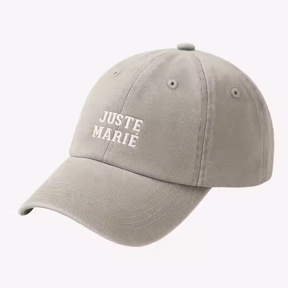 asquette brodée personnalisée “juste marié” – accessoire sur mesure idéal pour EVG à Paris
