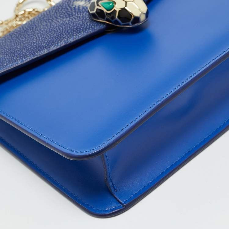 Thumbnail: Bvlgari
Bvlgari Serpenti Forever Small Stingray and Leather Crossbody Bag