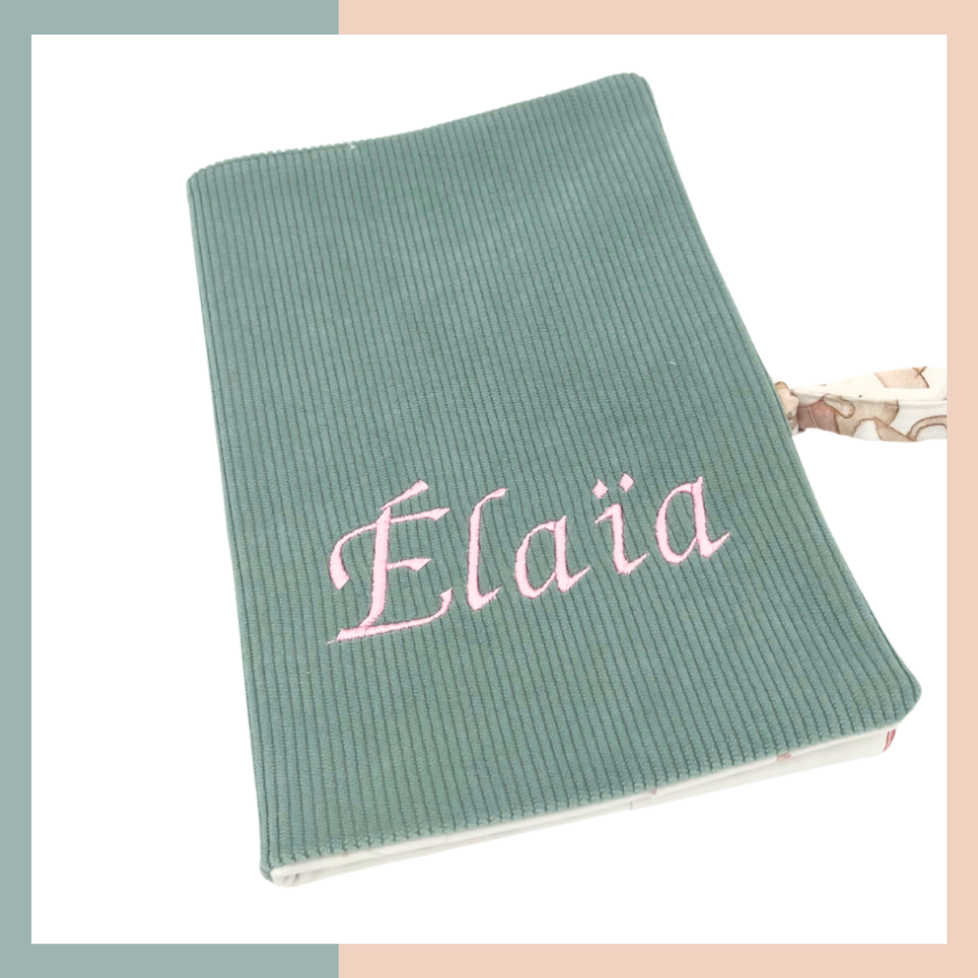 Protège carnet de santé personnalisable (broderie prénom incluse)