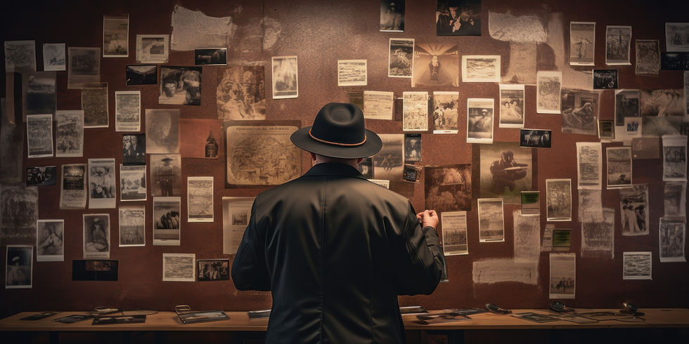 focused-detective-studying-photographs-immersed-solving-case-dark-setting-ai-generative.jp