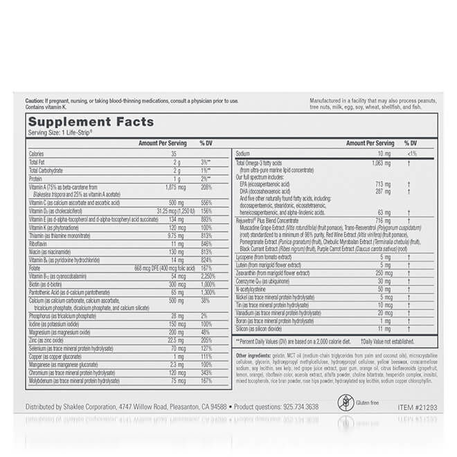 Miniatura: Shaklee Life-Strip without Iron