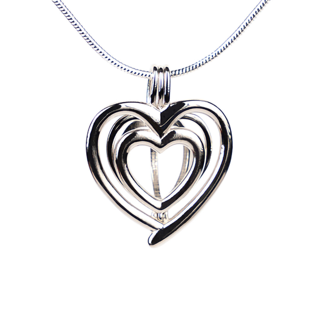 Rocksology Peek-a-boo-Heart Cage Pendant