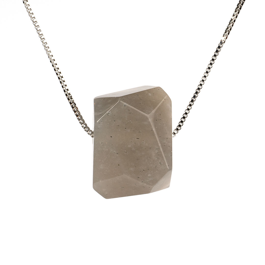 Moonstone Raw Crystal Necklace