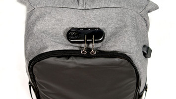 Anti Theft Laptop Back Pack Grey Top view 2000 x2000 pxl.jpg