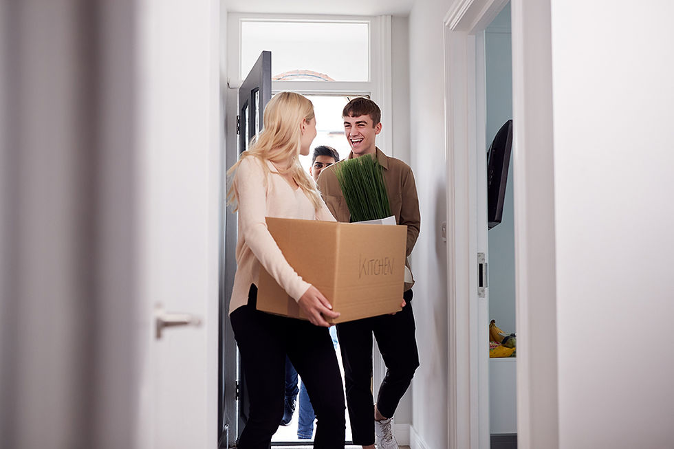 Tenants moving into an apartment