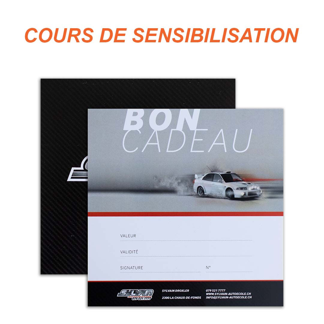 Bon Cadeau Cours De Sensibilisation