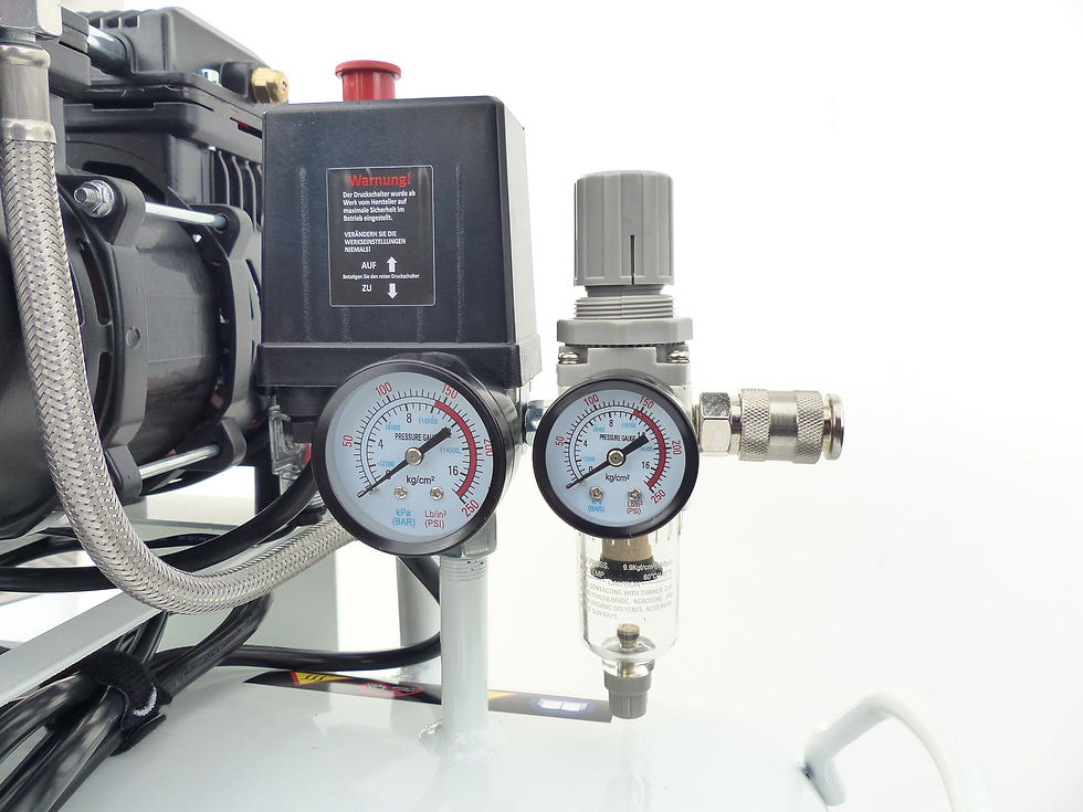 Miniaturbild: KnappWulf Flüsterkompressor KW4100 – 100 L ölfrei, 10 bar, 3300 W, 660 l/min, in