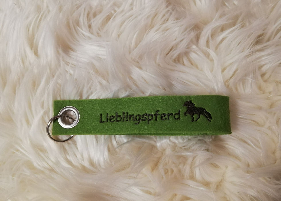 Schlüsselanhänger "Lieblingspferd" individuell personalisierbar